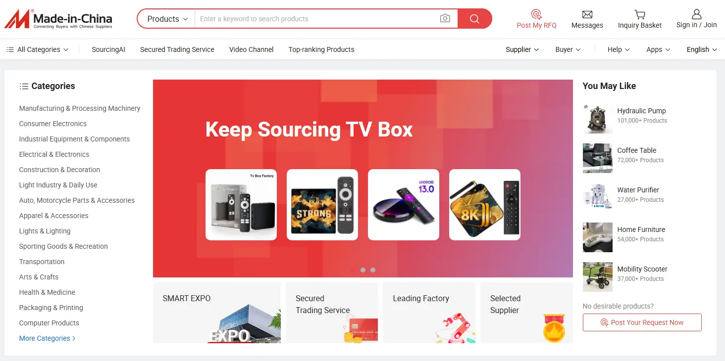 Made-in-China.com one oft he top Chinese wholesale websites