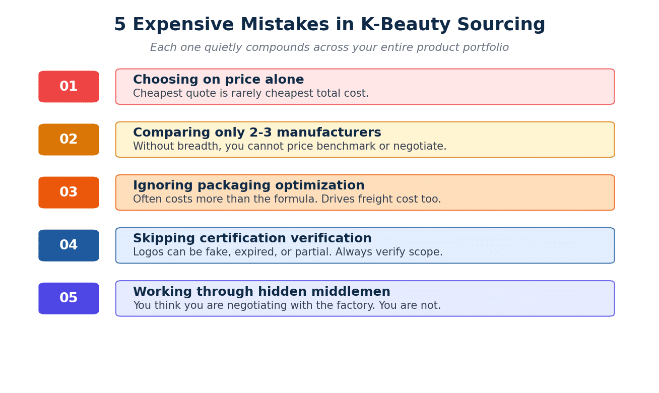 Five mistakes that quietly drain margin across an entire beauty product portfolio